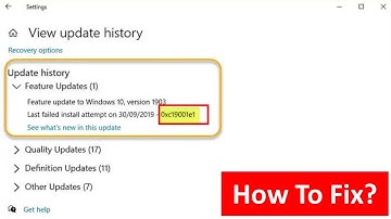 Fix To Windows Update Error 0xc19001e1
