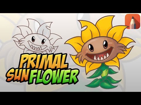 🌻 Sunflower timelapse #pvz2 #pvz #art #timelapse #digitalart