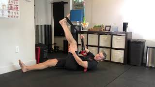 Strap Assisted Hamstring PNF Stretch