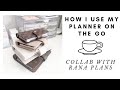 HOW I USE MY PLANNER ON THE GO | Collab with Rana Plans (PM Agenda Setup)
