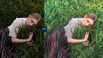 Soft Light Green Colour Grading in Photoshop CC 2021