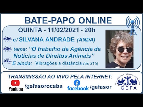 Assista: Bate-papo online - c/ SILVANA ANDRADE (11/02/2021)