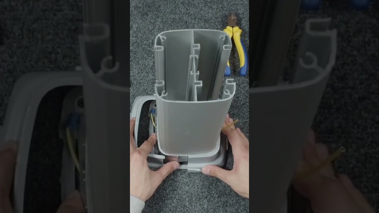 Распаковка и монтаж алюминиевой колонны от компании ДКС!