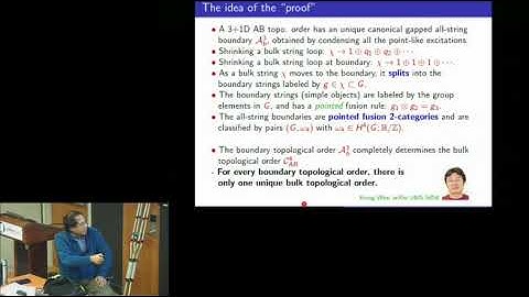[SCGP] 2018-11-06  Xiao-Gang Wen: Classification of 3+1D Topological orders