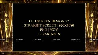 #170  Led screen Design 57 | 1920x1080 | Png | Mov | Led Mapping | By Musicom Vj Loop