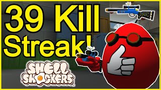 39 Kill Streak! Crackshot FFA | Shell Shockers