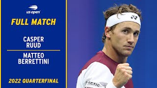 Casper Ruud vs. Matteo Berrettini Full Match | 2022 US Open Quarterfinal