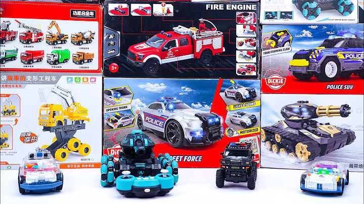 Unboxing RC Dickie Toys Street Force Police Car, RC Water Bomb Tank, Dickie Toys Police SUV