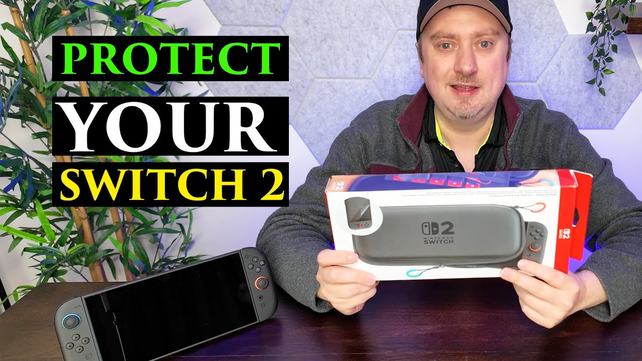 Protection Switch 2 How to Apply the Switch 2 Screen Protector + Official Case Review - YouTube
