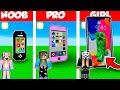 Minecraft Battle: IPHONE 14 CRASH TEST BUILD CHALLENGE - NOOB vs PRO vs GIRL / Animation