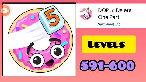 #DOP5 Delete One Part Gameplay Level #591,#592 #593 #594 #595 #596 #597 #598 #599 #600