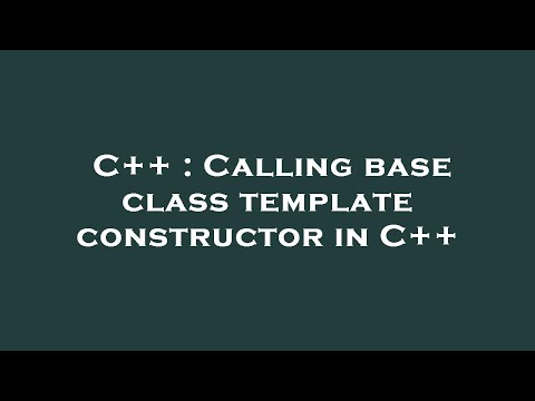 C++ : Calling
