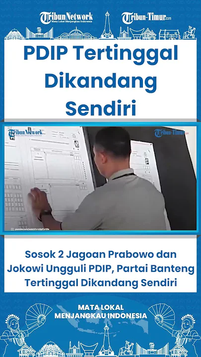 SHORT Sosok 2 Jagoan Prabowo dan Jokowi Ungguli PDIP, Partai Banteng Tertinggal Dikandang Sendiri