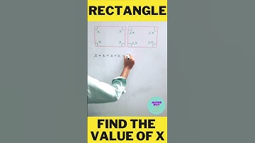 Find the value of X in Rectangle ll #maths24by7 @Yogesh-Kumar-Ved