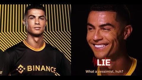 Cristiano Ronaldo vs Lie Detector with Binance