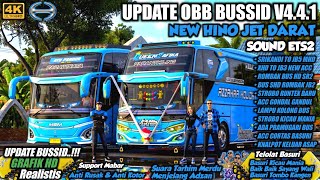 UPDATE NEW !! OBB BUSSID V4.4.1 SOUND HINO JET DARAT SUOS | GRAFIK HD 4K | Telolet Basuri Viral 2026