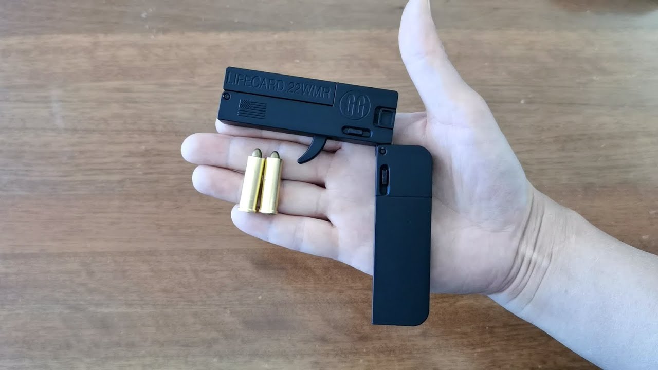 Lifecard 22 wmr toy gun unboxing 2023 folding pocket pistol youtube