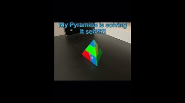 Did my Pyraminx just solve it self?!?!  #rubikscube #cubber #cubingshorts #cubing #cube #pyraminx