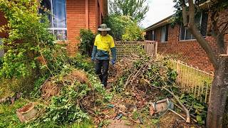 They said "Why did you spend 14 Hours TRANSFORMING a Single Moms Yard!"