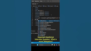 JavaScript Interview Question: What is event delegation in JavaScript?