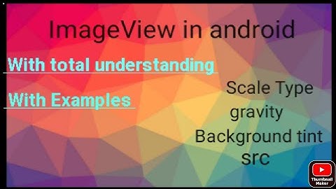ImageView in android | How to use imageview in android | android developement course for beginners