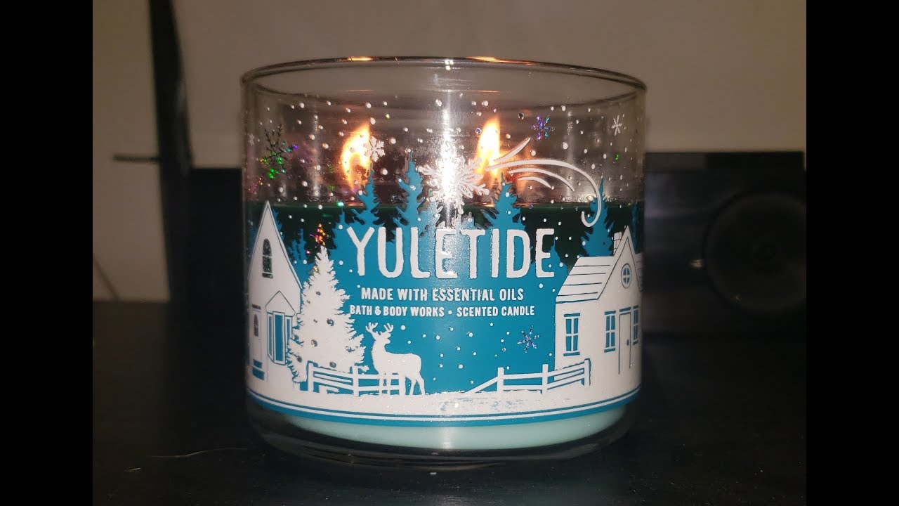 Bath & Body Works *YULETIDE* Candle review 2018 YouTube