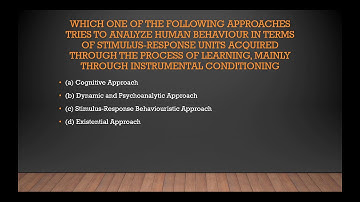 Introduction to Psychology MCQS