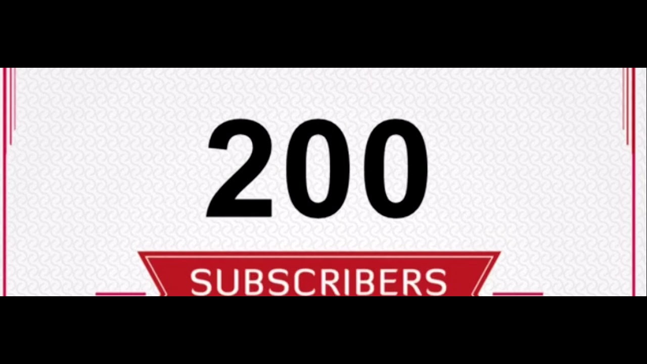 Thanks for 200 Subscibers!