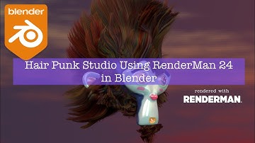 BSLIVE Monkey Punk Hair using RenderMan 24 in Blender