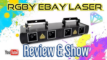 Laser Light 460mW 4 Lens 4 Beam RGBY DJ Stage Lighting