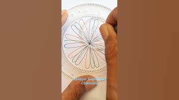 Create Unique Spirograph Patterns Easily Part 3 #art #drawing #artanddesign #mandalaart #satisfying