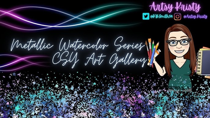 CSY ART GALLERY Handmade Metallic Watercolor Paints Under $20 on