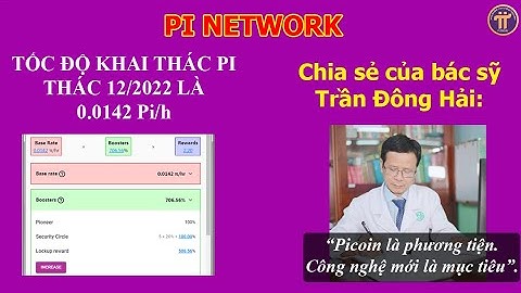 Pi Network: Chia sẻ của bác sỹ Trần Đông Hải về Pi Network. Giảm tốc độ khai thác Pi tháng 12/2022