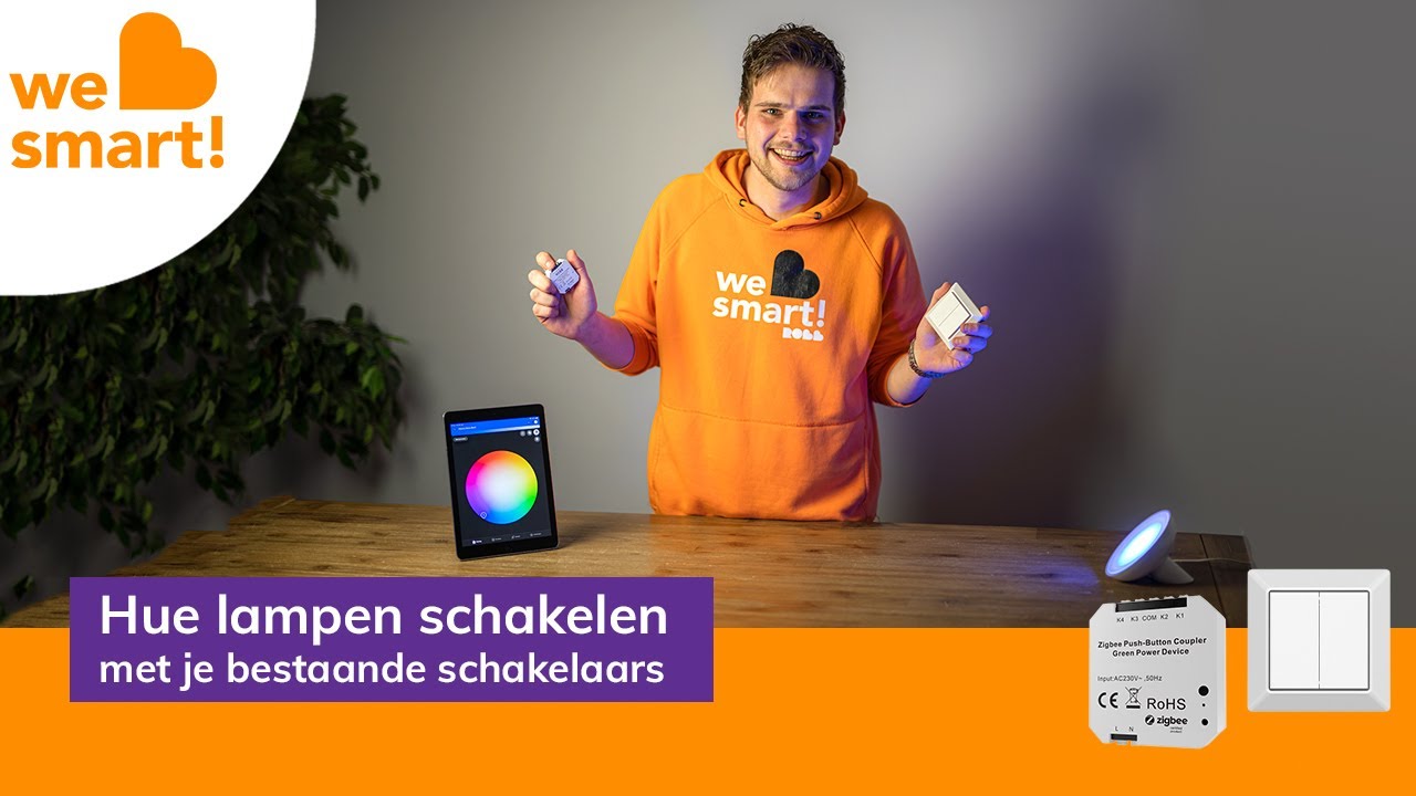 gevechten tafereel schermutseling Philips Hue lampen bedienen met je normale schakelaar - YouTube