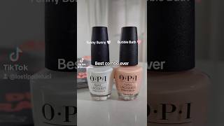 El mejor combo de OPI para tus uñas! Funny Bunny 🤍 Bubble Bath 🩷 #nails