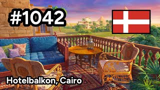 #1042 🇩🇰 (📕4-📄34-2) - Hotelbalkon, Cairo - June's Journey