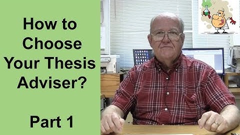 How to Choose Your Thesis Adviser, Part 1 (by Prof. Pete Carr)