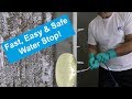 Water Stop with polyurethane foam - injection of MC-Injekt 2133 in concrete cracks