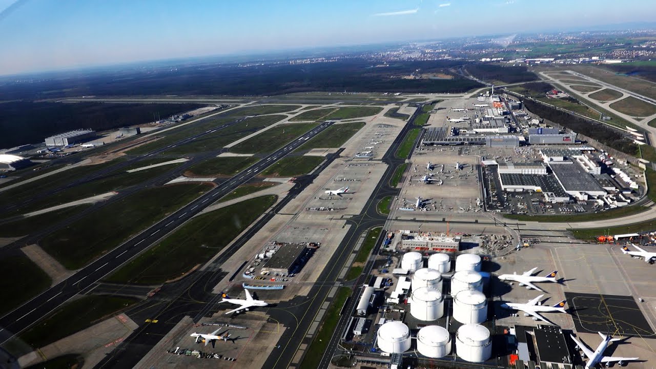 Durchflug Airport Frankfurt von Nord nach Süd