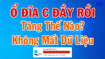 Cách Tăng Dung Lượng Ổ C Không Mất Dữ Liệu