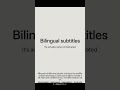 Bilingual subtitles are actually quite complex #subtitles #ai #aivideo #videoshorts #technology