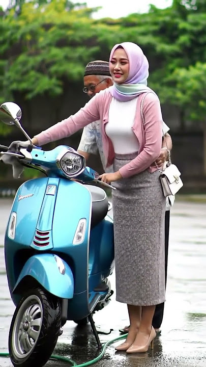 CUCI VESPA #vespa #hijab