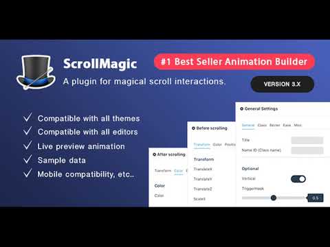 Scroll Magic v3.6 – Scrolling Animation Builder Plugin Nulled