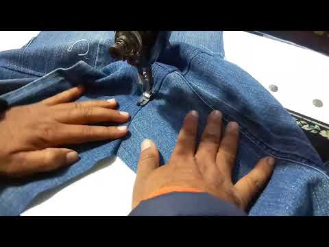 diy men's old jeans into jacket recycle / reuse old jeans