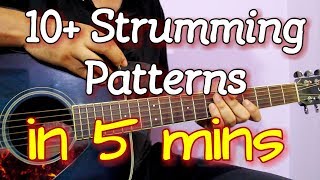 Learn to play 11 popular Strumming Patterns in 5 mins chords