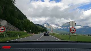 الطريق من النمسا الى سويسرا