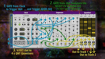 QNT for Arpeggiator and Saws Bass from Squinky Labs - VCV Rack Patches