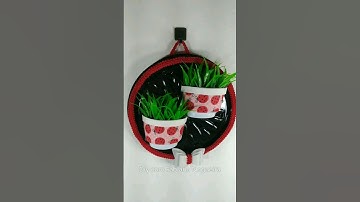 Vasinho Decorativo Feito com Bandeja Reciclada 💖 #artesanato #reciclagem #craft