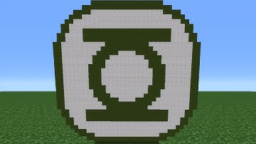 Minecraft Tutorial: How To Make The Green Lantern Logo
