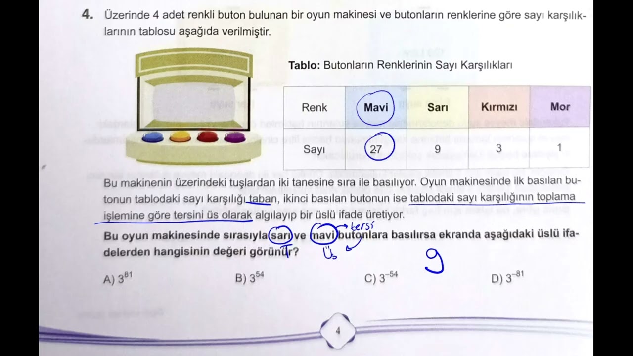 Çanta LGS 2. Deneme Matematik Çözüm